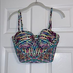 Multicolor Bikini Top